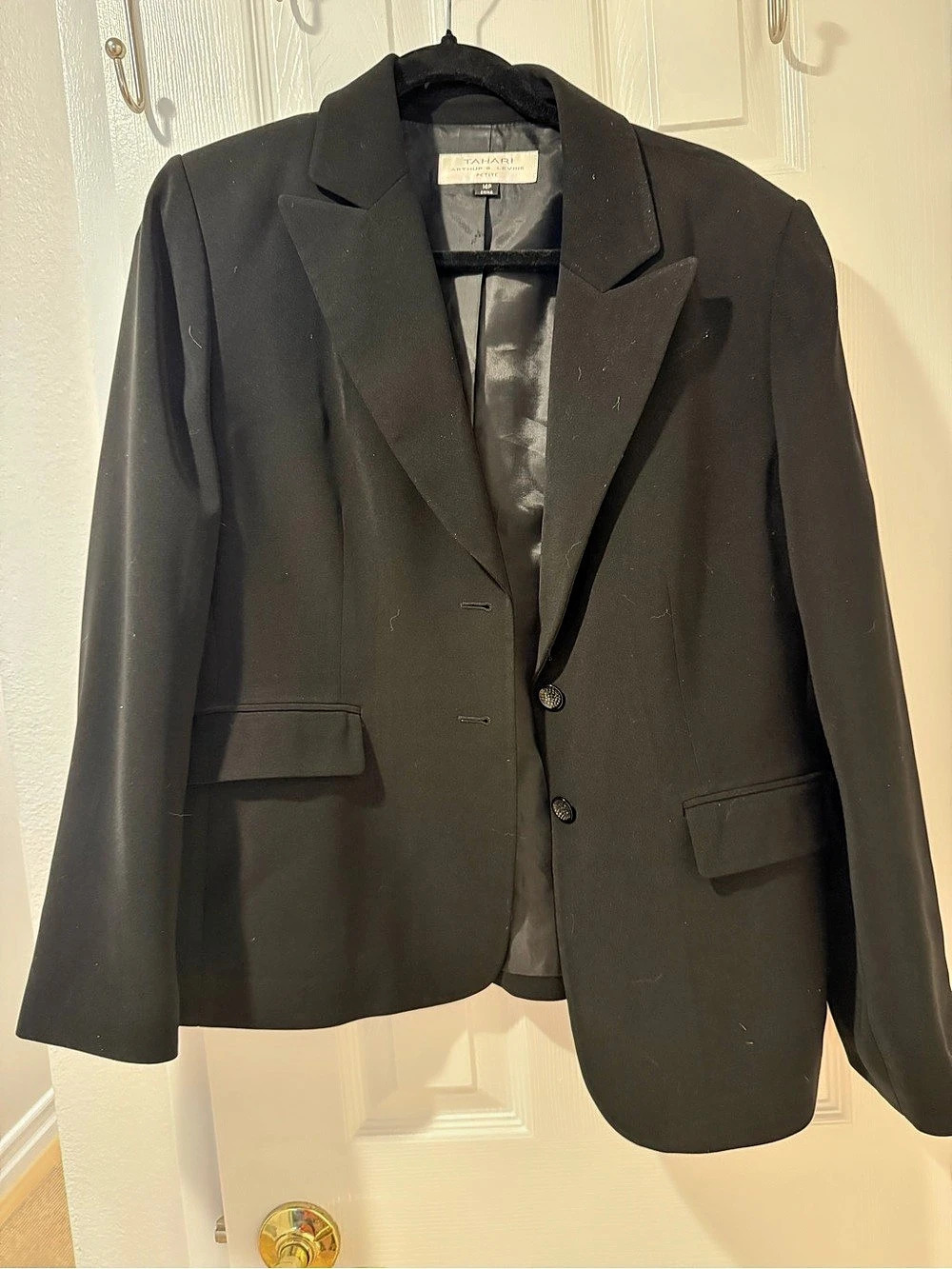 Tahari Arthur S. Levine Blazer Black Size 10P